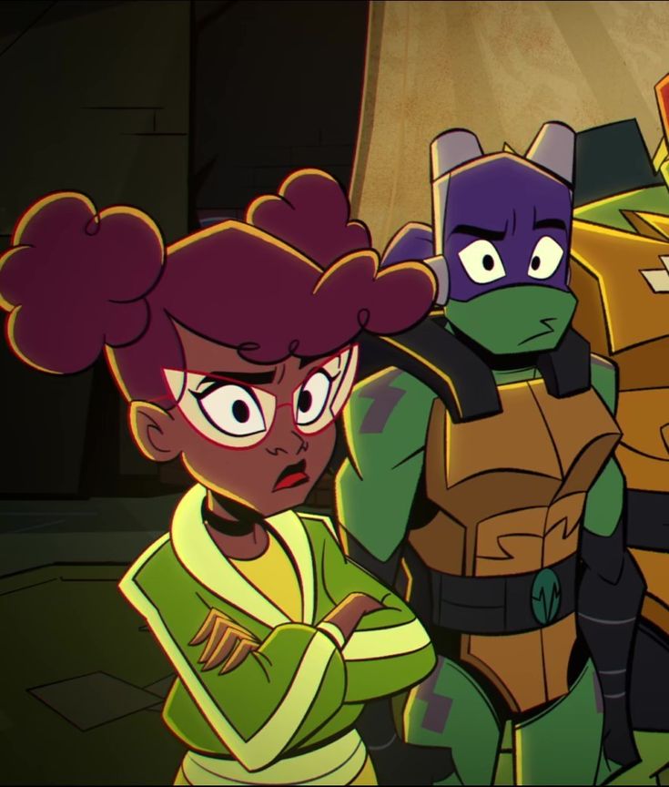 April O Neil Fanart, Rise April, April Rottmnt, Donnie And April, Tmnt Screenshots, Rottmnt Screenshots, Tmnt 2018, Tmnt Rise, Friend Drawings