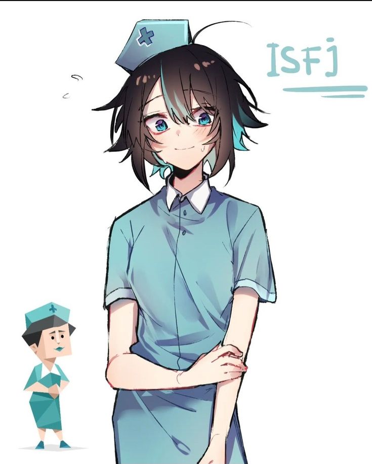 an anime character is standing next to a boy with his hands on his hipss