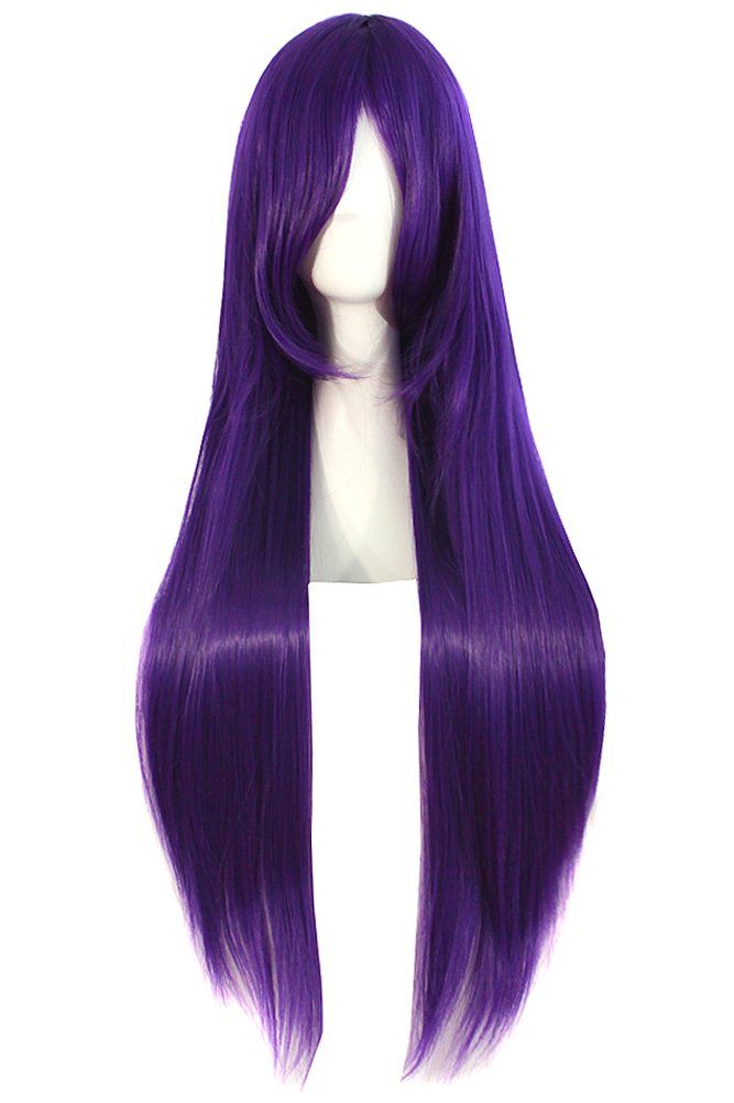 PRICES MAY VARY. 100% Brand New Material : 100% High Temperature Fiber Length: Approx 80cm/ 31 Inch Wig Cap Size: The maximum circumference Approx 20~21inch/51~53cm(Exist 1~2cm normal error), the size of wig cap is adjustable Package included:1 wig 1.Our wig product is made of Kanekalon fiber which is a thermostable Material and called "High-temperature resistance fiber". it can be curled or straightened by Electronic Hair stick under 120 degrees Celsius. Generally, The suitable temperature is a Long Purple Hair, Beautiful Gown Designs, Drag Wigs, Party Wig, Purple Wig, Long Hair Wigs, Wig Party, Fake Hair, Hair Color Pink