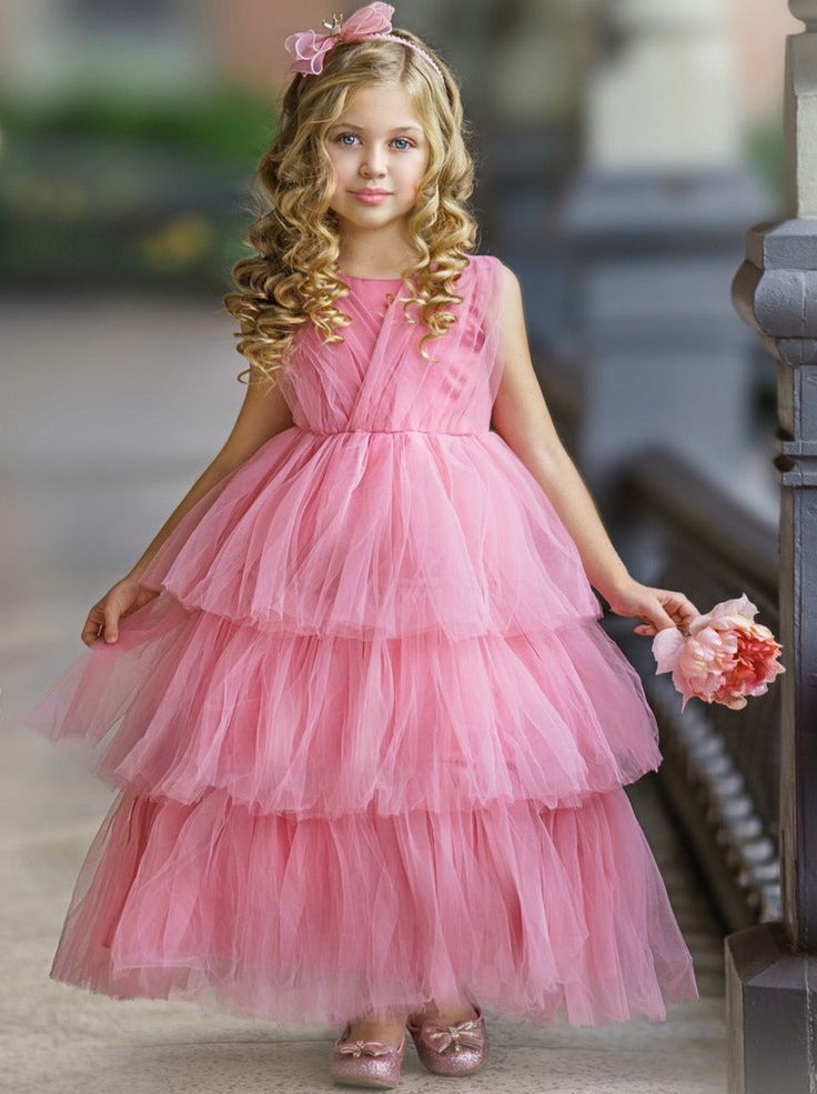 Remember Me Flutter Tulle Dress Spring Tulle Fairy Dress For Garden Party, Fall Formal Dresses, Kids Pageant Dresses, Puff Sleeves Dress, Girl Barbie, Middle Sister, Classic Photography, Girls Special Occasion Dresses, Holiday Party Dress