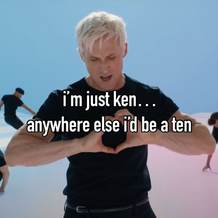 Ken Barbie Movie, Ryan Thomas, Ken Barbie, Whisper App, Movie Memes, Barbie Movie, Types Of Girls, Relatable Post Funny, Sweet Nothings