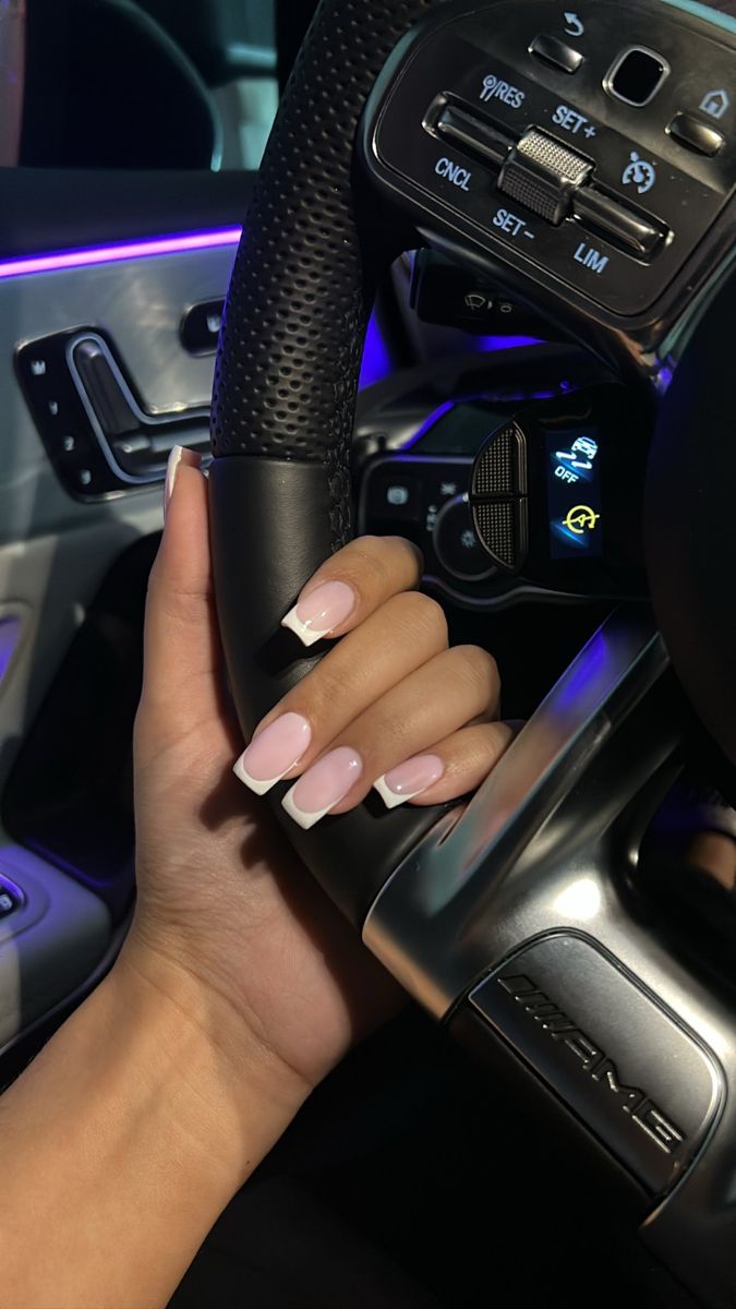 Nail Monochrome, Aesthetic Nail Pics, Car Nails, Soft Dreamy Aesthetic, Milky Pink Nails, Black Girls Luxury Lifestyle, Milky Pink, Dreamy Aesthetic, Milky Nails