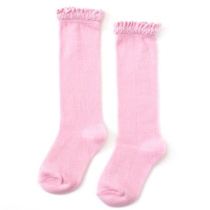 Dress up any outfit with these girls fun and cute ruffle knee high socks! Knit with soft cotton for extra comfort. Wide range of colors make these knee highs ideal for everyday, school, holidays, play, and more. Pair with cute boots, dress shoes, Mary Janes, dresses or shorts for a cute look. Knee high comes right below the knee Pretty ruffle trim cuff for added flair to any outfit Comes in a rainbow of colors that are perfect for holidays, dressing up, costumes, Valentines Day, Easter, Fall and Shoes Mary Janes, Girls Fun, Boots Dress, Knee Highs, Up Costumes, Cute Boots, High Knees, School Holidays, Knee High Socks