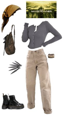 Maze Runner Dr, Apocalypse Clothing, Zombie Apocalypse Outfit, Runners Outfit, Dystopian Fashion, Movie Inspired Outfits, The Maze Runner, Runner Girl, Fandom Outfits