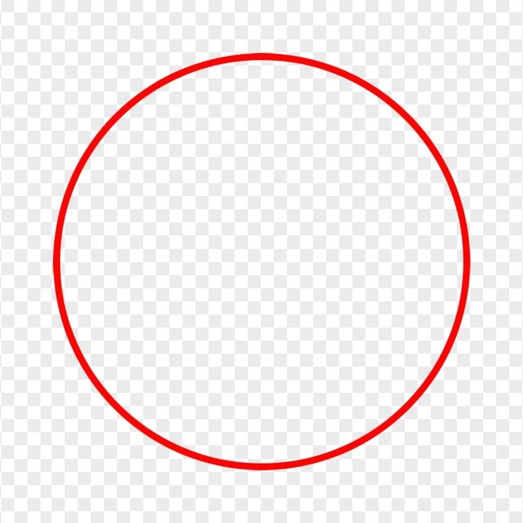 a red circle on a white background, with no border or borders in the center