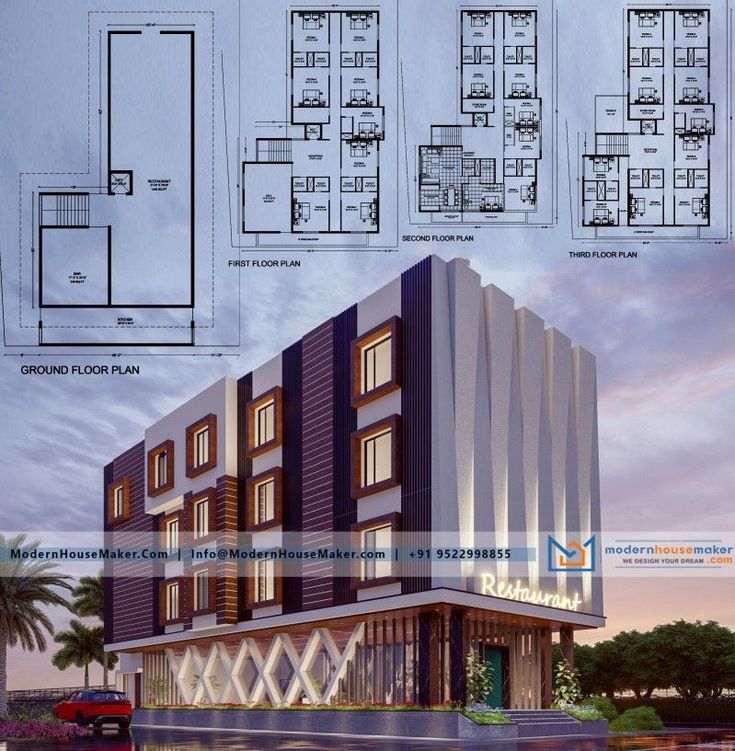 Luxury Apartments Apartments Layout, Small Apartment Building Plans, Condominium Floor Plan, Floor Plans Modern, Commercial Building Plans, Hotel Room Design Plan, Building Design Plan, Small Apartment Building, Hotel Floor Plan