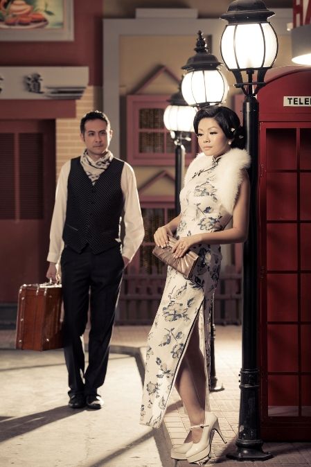 Old Shanghai Shanghai Night Theme Outfit, Old Shanghai Fashion, 1920 Shanghai, Shanghai Wedding, 1930s Shanghai, Old Shanghai Style, East Meets West Wedding, Shanghai Style, Shanghai Night