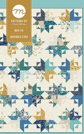 123Stitch.com Shopping Cart Teal Quilt, Star Quilt Pattern, Quilt Of Valor, Star Quilt Patterns, How To Finish A Quilt, Star Quilts, Quilt Sizes, Quilt Kit, Moda Fabrics