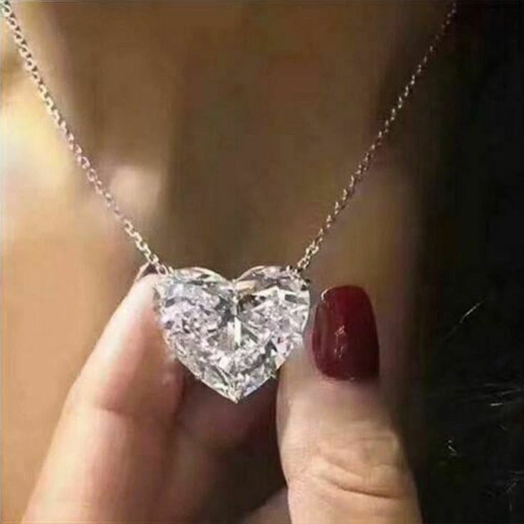 Luxury Big Heart Pendant Necklace Women Party Gift Jewelry Simple Heart Necklace, Daily Wear Jewellery, Pendant Necklace Simple, Sterling Silver Heart Necklace, Wedding Pendant, Women Pendant, Party Necklace, Neck Jewellery, Cz Pendant