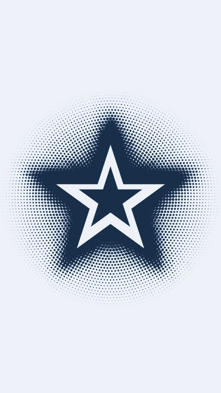 an abstract star with halftone effect