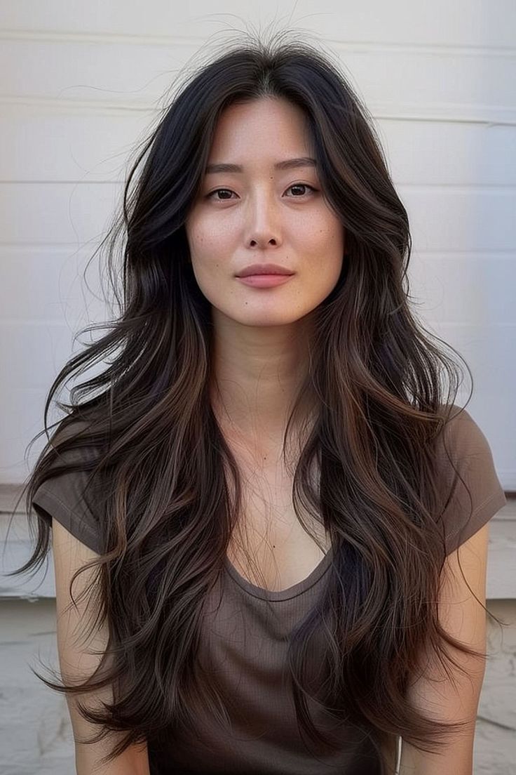 26 "Hush Cut" Ideas Prove It's The Layer Cut You've Always Wanted Long Wavy Haircuts, Wavy Layered Haircuts, Hush Cut, Wavy Layered Hair, Wavy Hairstyle, Haircuts For Long Hair With Layers, Hair Inspiration Long, Wavy Haircuts, Haircuts For Wavy Hair