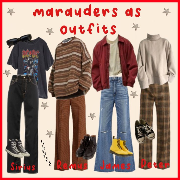 IG: @chaoticvamp1re <3 #marauders Marauders Clothes Aesthetic, Marauders Style Outfits, James Potter Inspired Outfit, Marauders Shoes, James Potter Outfit Aesthetic, Mauraders Outfits, Marauders Outfit Ideas, James Potter Aesthetic Outfit, Marauders Aesthetic Outfits