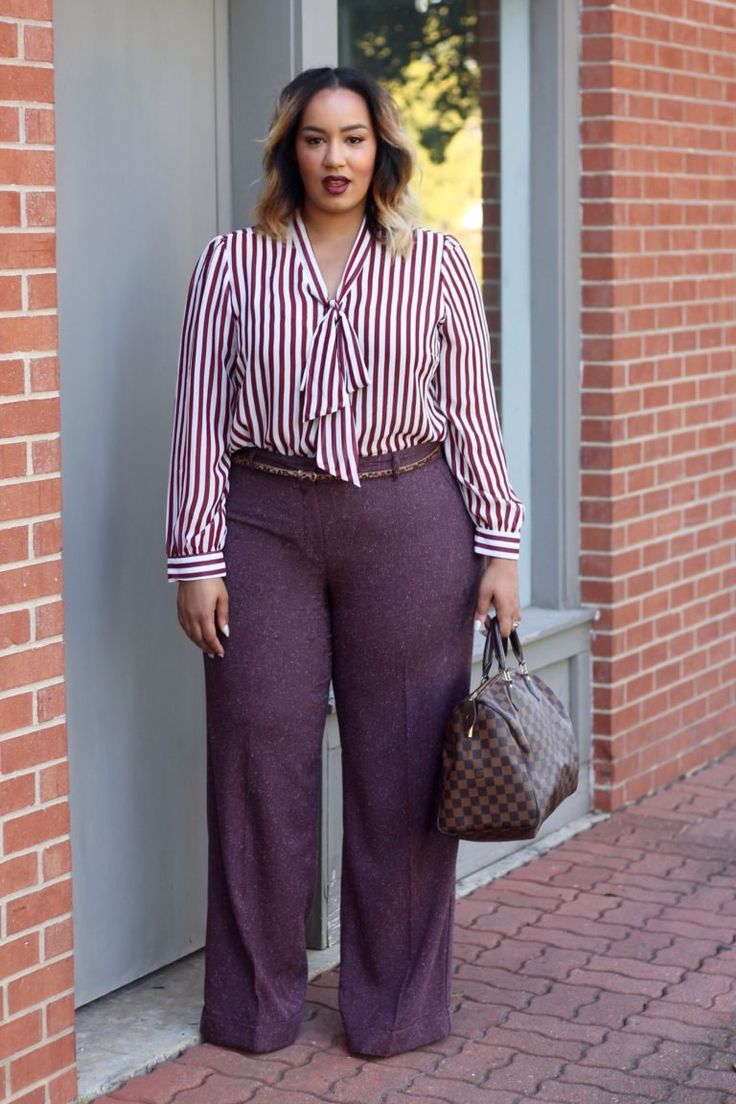 Style In My 30s, Plus Size Business Attire Professional, Business Casual Outfits For Plus Size, Professional Outfits Women Plus Size Work Wear, Plus Size Teacher Outfits, Plus Size Business Attire, Teacher Attire, Corporate Baddie, Wide Legged Pants