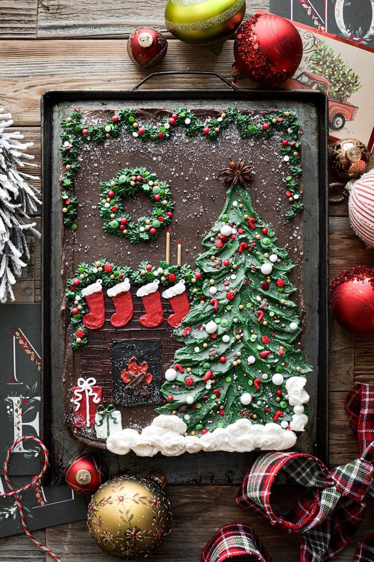 a decorated christmas tree on top of a table