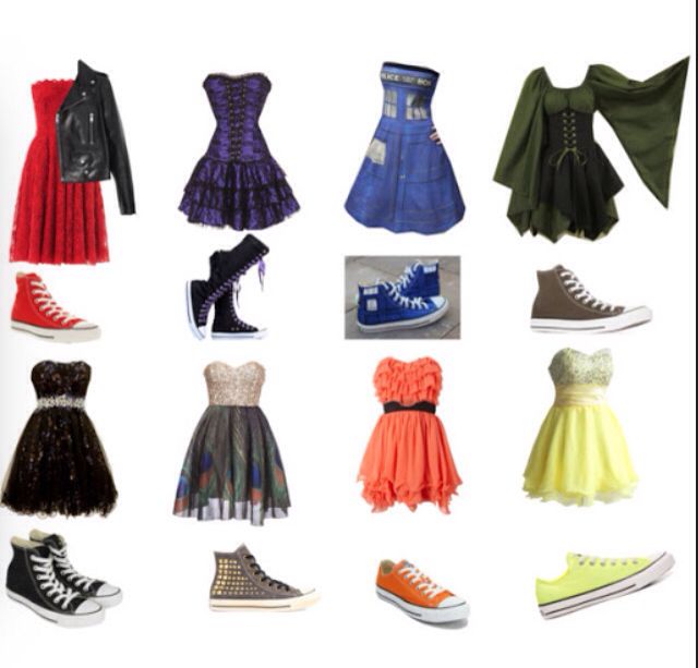 Dresses with converse Formal Dress With Converse, Tomboy Prom Dress, Prom Dress And Converse, Prom Dress With Converse, Dresses With Converse, Tomboy Prom, Dresses And Converse, Dress And Converse, Middle School Dance Dresses