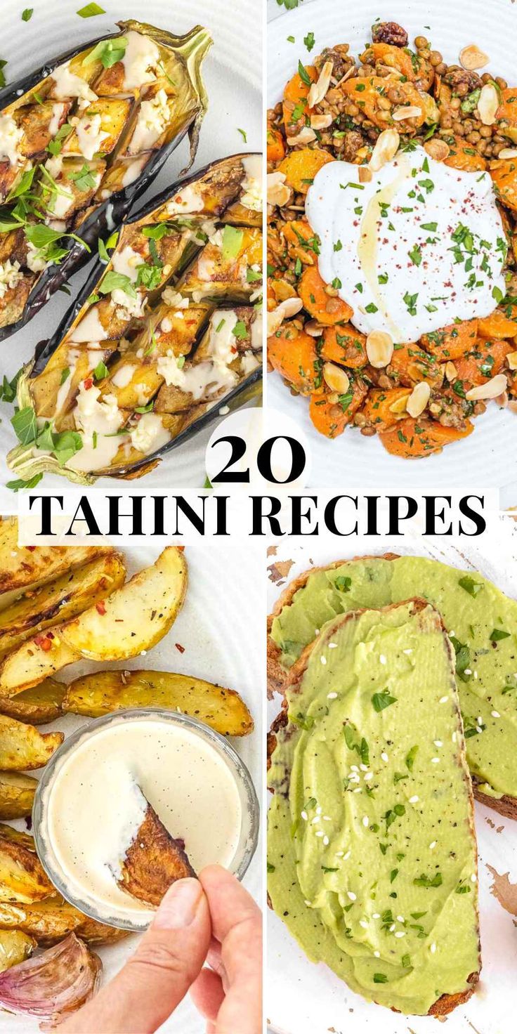 the top 20 tahitii recipes are featured in this collage with text overlay