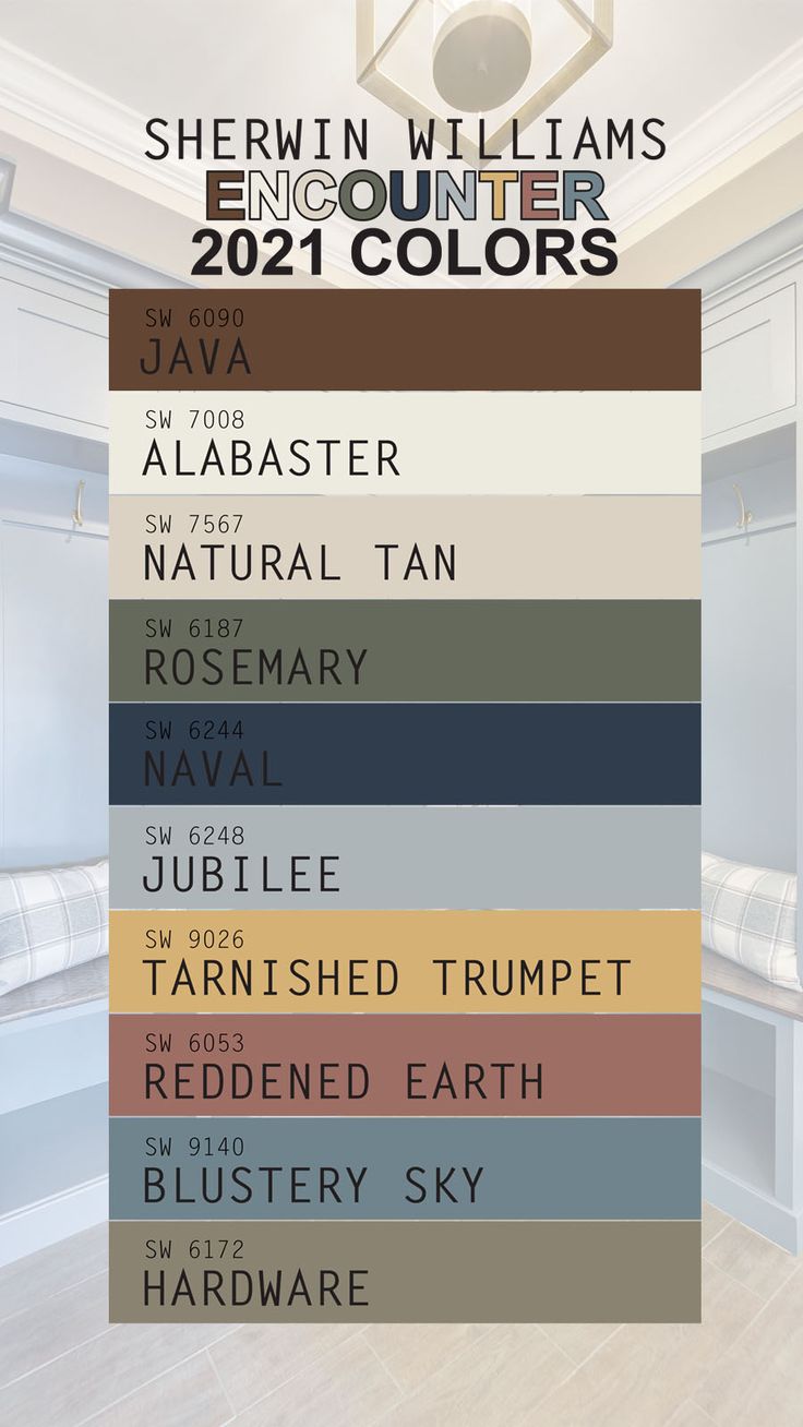 the color scheme for sherylin williams's encounter 2012 colors