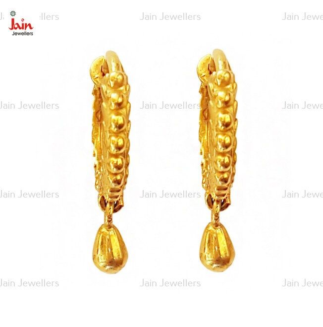 Please contact us for any discounts or offers that are available on this item.  We take absolute care of precious jewels are packed well so that there is no damage to the product.  Your item will arrive in an elegant box, ideal for gifting to someone special. The weight of this pair of earrings in 22 Kt Real Solid Gold :- 5 Grams Approximately Handling Time: We take handling time of 15 Business Days from the date of receipt of the payment after receiving cleared payment. Please check our designs Gold Chandbali Earrings For Wedding, Gold Chandbali Earrings For Marriage, Gold Temple Jewelry Earrings For Marriage, Temple Jewelry Round Earrings For Marriage, Temple Jewelry Style Round Earrings For Marriage, Temple Jewelry Earrings For Marriage, 22k Gold Hoop Earrings For Wedding, 22k Gold Hoop Earrings For Anniversary, Gold Hoop Bridal Earrings For Anniversary