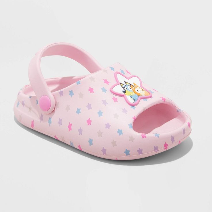 Playful Plastic Slip-on Sandals, Cute Slide Sandals In Eva, Cute Slide Sandals With Eva Material, Cute Eva Slide Sandals, Playful Eva Sandals For Summer, Cute Non-slip Slide Flip Flops, Playful Eva Sandals For Spring, Playful Plastic Sandals For Summer, Playful Open Toe Plastic Sandals