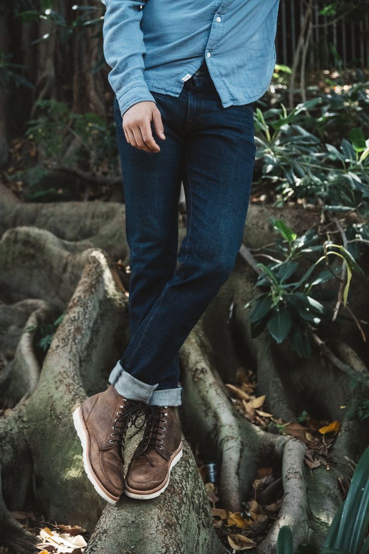 Our premium denim is inspired by the classic vintage blue jean. Our Premium Japanese 4-Way Stretch Selvedge denim story starts in Japan where our fabric is developed at one of the oldest denim mills. We blend a unique 4 way stretch material with selvedge denim to create a specific amount of stretch and comfort you wouldn’t typically get with selvedge denim. #selvedge #selvedgedenim #denim #menswear #mensclothingstyle #mensfashion #lifestyle #madeinamerica Denim Menswear, Gq Style, Rugged Style, The Pen, Selvedge Denim, Japanese Fabric, Stylish Fashion, Soft Hand, Premium Denim