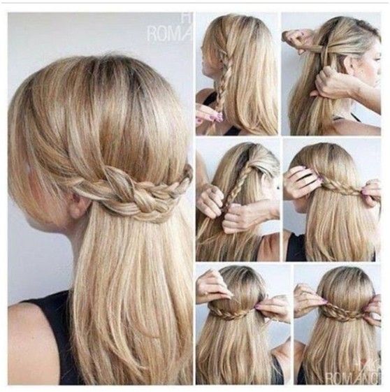 Cute Half Up Braid Hairstyles Tutorial: Long Straight Hair Ideas 2014- 2015 Festival Makeup, Braided Hairstyles Tutorials, Long Straight Hair, Model Hair, Hair Dos, Hair Designs, Hair Updos, Diy Hairstyles, Pretty Hairstyles