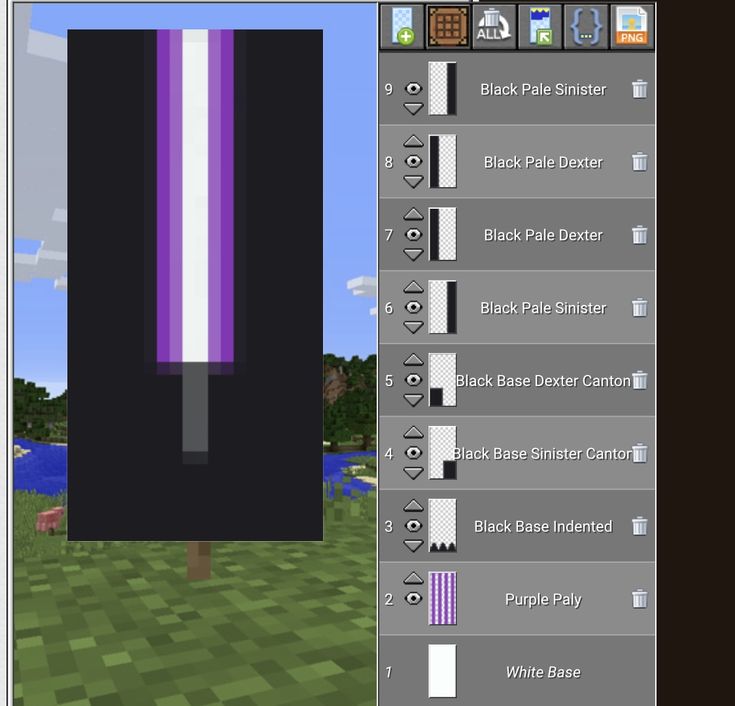 an image of a computer screen with the text black and white on it in minecraft