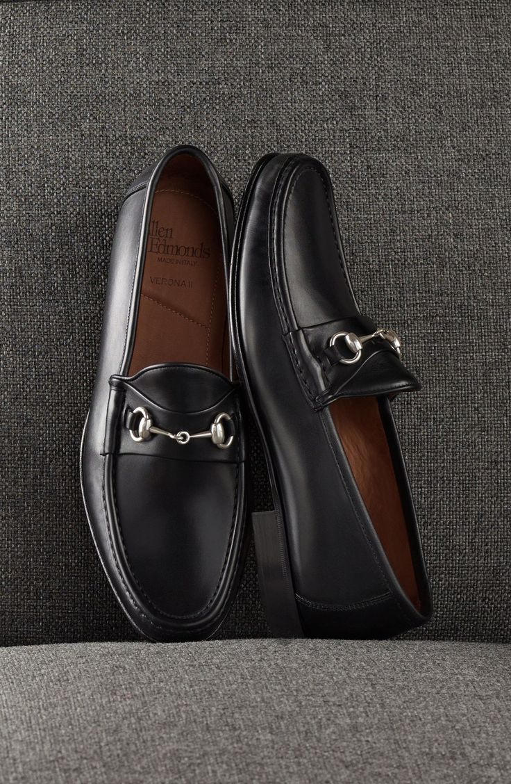 Allen Edmonds Verona II Bit Loafer (Men) | Nordstrom Italian Loafers, Allen Edmonds Shoes, Making Shoes, Black Inspiration, Bit Loafers, Oxford Shoes Men, Allen Edmonds, How To Make Shoes, Goodyear Welt