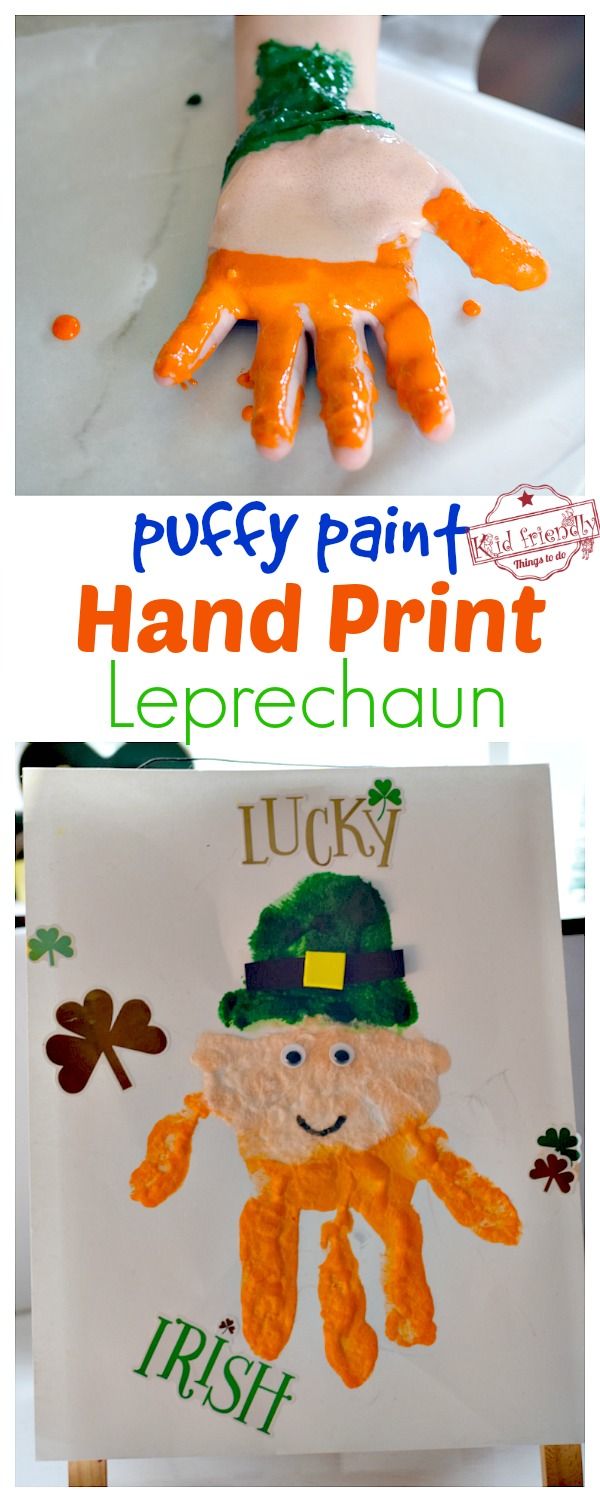 handprint leprechaun craft for st patrick's day is an easy and fun activity