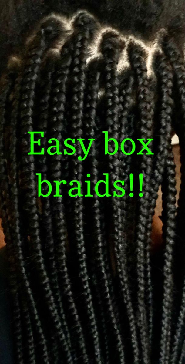 How to install box braids. Beginner to intermediate technique! #braids #boxbraids How To Do Medium Box Braids, How To Install Box Braids, How To Box Braid With Extensions, Box Braid Tutorial Step By Step, Free Part Box Braids, Box Braids Tutorial Step By Step, How To Do Box Braids Step By Step, How To Box Braid Your Own Hair, Braiding Pattern For Box Braids