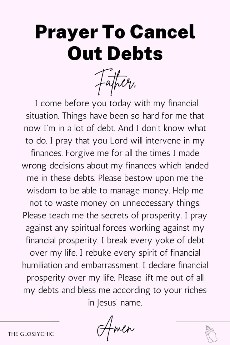 Prayer to cancel out debts Prayer For Debt Relief, I Rebuke Cancel And Destroy, Strong Prayers, Prayer For Finances, Financial Prayers, Prayer Points, Money Prayer, Prayer For Guidance, Personal Prayer