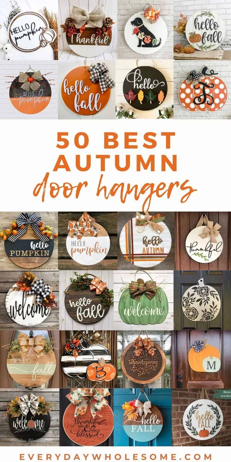 the top 50 best autumn door hangers