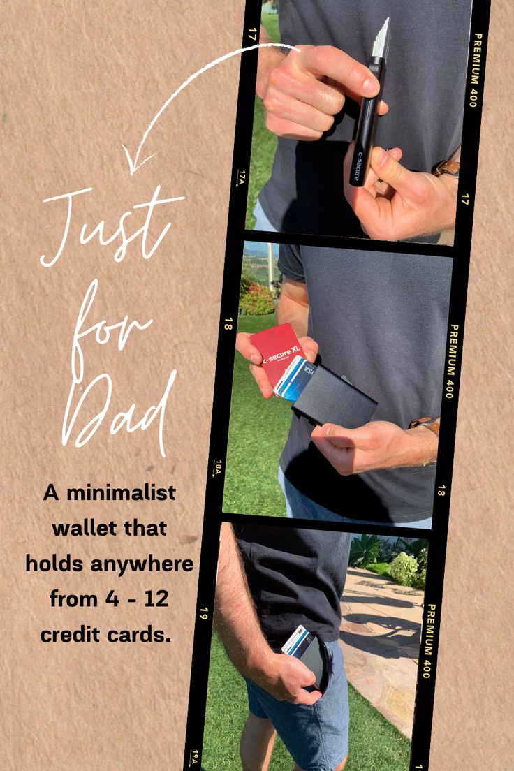 Fathers Day Gift Ideas - Ultra Slim wallet holds up to 12 credit cards and Ids, a lightweight solution for a Dad on the go. All the comfort without the bulk. Fathers Day Wallet Ideas. Wallet Ideas, Slim Wallet, Credit Card Holder, Enough Is Enough, Credit Cards, Card Case, Fathers Day Gifts, Fathers Day, Hold On