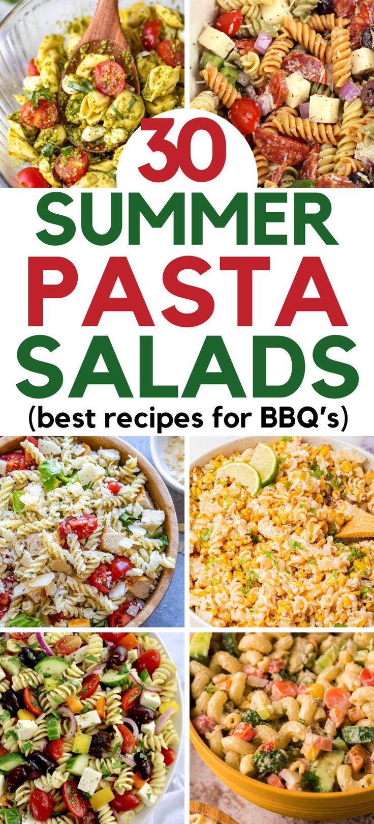 These are the best easy pasta salad recipes for summer! Cold pasta salad recipes, easy pasta salad recipes, Italian dressing, easy cold pasta salad recipes, best pasta salad recipes, easy summer dinner recipes, summer pasta salads, summer side dishes, bbq side dishes, cookout side dishes, bbq sides, simple cold pasta salad recipes. Pasta Salads For Dinner, Pasta Salad Recipes To Go With Ribs, Pasta Salad No Veggies, Pasta Salad Recipes For Camping, Pasta Salad For Cookout, Pasta Side Salad Recipes, Easy Pasta Side Dishes For Bbq, Pasta Dishes Cold, Summer Spaghetti Recipe