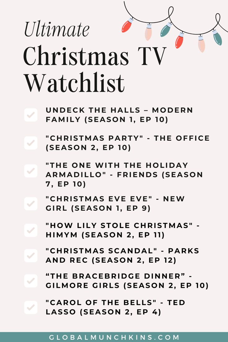 the ultimate christmas tv watchlist