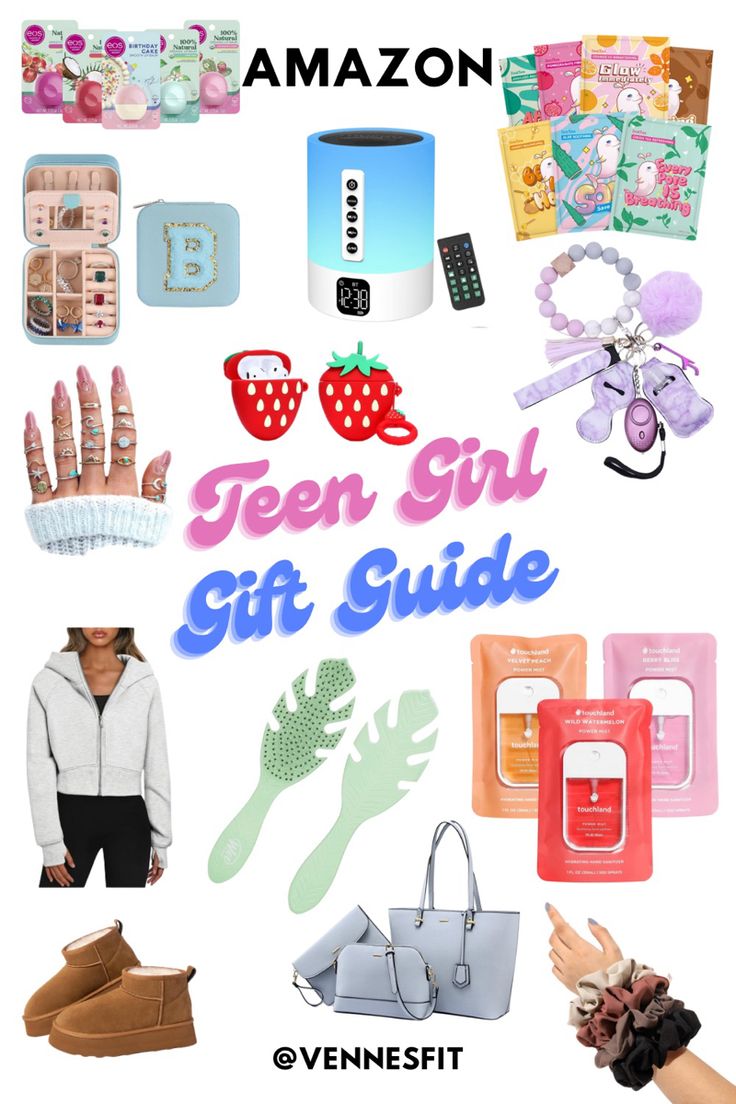 the teen girl gift guide is on display