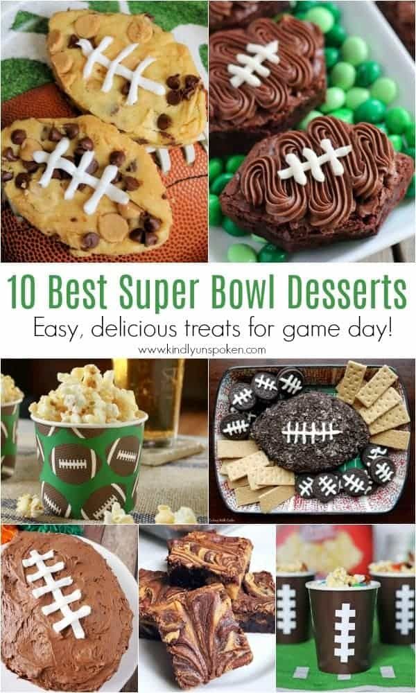 football desserts and treats for the super bowl