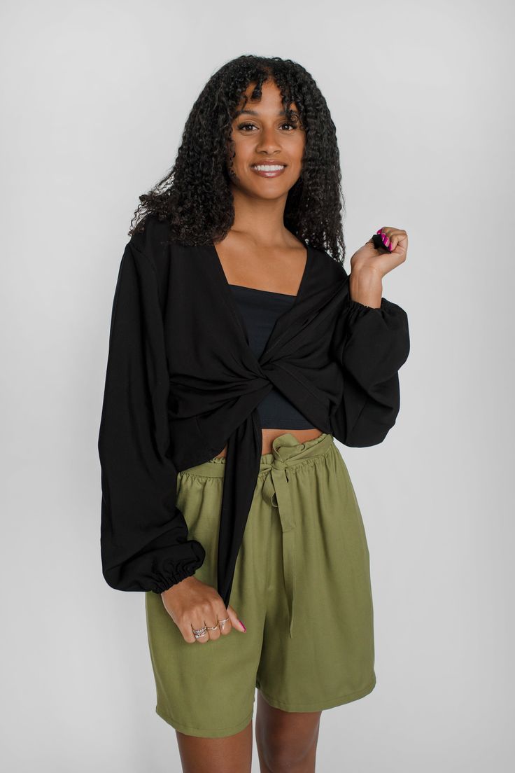 Our most versatile top. Practical and comfortable as we like. It can be tied in many ways, worn alone or layered. We love it to travel, to go out or just to feel beautiful.Made of a soft and non-stretch twill (100% viscose) fabric. It has elastics at the bottom of the sleeves to create a balloon sleeves effect. There are 2 points at the front that allow to tie it. Made in Quebec, Canada. For the modern & smart woman. Cut & size- Loose fit- Long & puffy sleeves- Hip length- Perfect match with our Smart Woman, Smart Women, Canary Yellow, Quebec Canada, Unisex Accessories, Feel Beautiful, Puffy Sleeves, Viscose Fabric, Balloon Sleeves