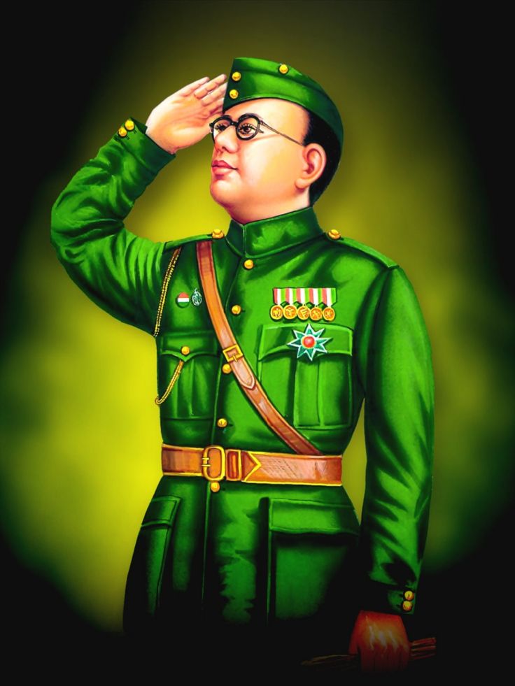 a painting of a man in uniform saluting with his hand on his head and wearing glasses