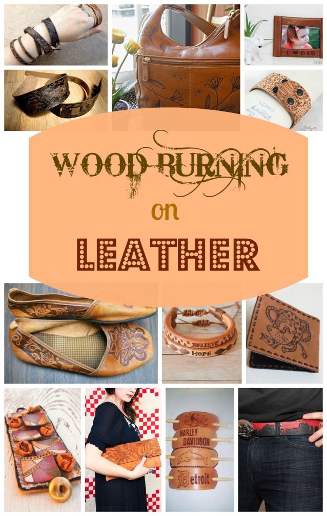 wood burning on leather is an easy way to learn how to use it for crafts