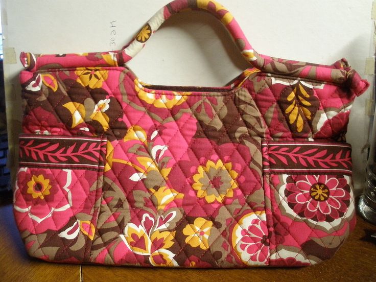 Vera Bradley carry handbag purse. Colrs are pink, brown, orange, white. Dimensions:14 X 8 X 4. Carry strap is 4". Zips, several compartments inside, pockets on sides. Looks like it was 1 or 2 times....very bright, no issues. Smoke free house. We put in our shipping cost by the weight chart ebay provides. If we do not use all the shipping you pay, we will send a refund. These are not our costs but the postal system costs. We do not make money on our shipping. We do combein shipping costs on multi Rectangular Pink Satchel For Everyday Use, Pink Rectangular Satchel For Everyday Use, Pink Square Satchel With Top Carry Handle, Pink Handheld Bag For On-the-go, Pink Square Satchel For Everyday Use, Pink Rectangular Bag With Cell Phone Pocket, Pink Rectangular Shoulder Bag With Cell Phone Pocket, Brown Rectangular Bag With Cell Phone Pocket, Pink Handheld Casual Bag