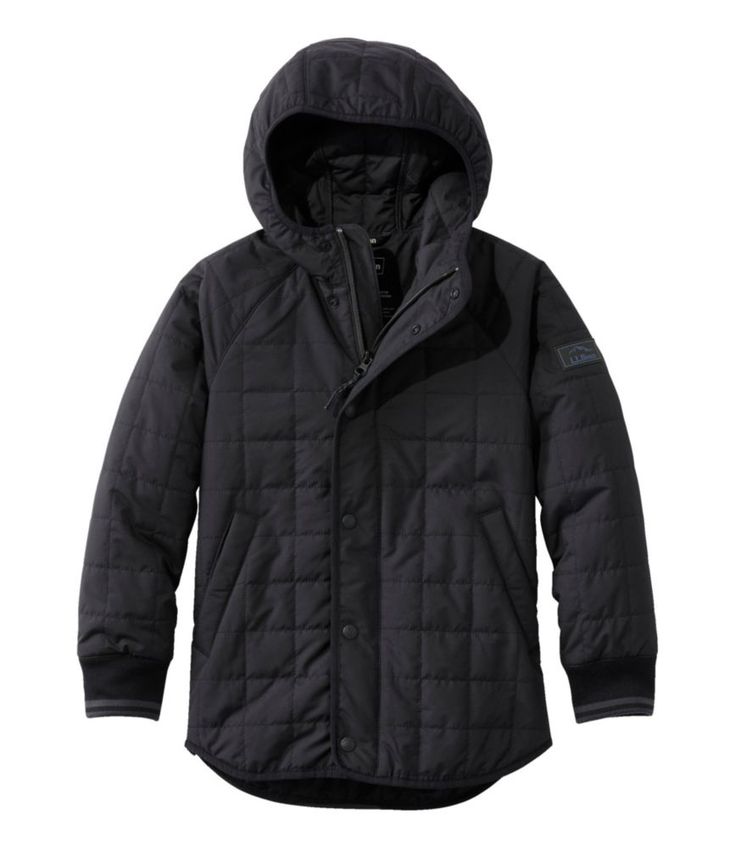 This cozy, lightweight quilted jacket is inspired by our incredibly comfortable grown-up versions. Kids will love the ease of a sweatshirt and parents will love the coverage and protection of a jacket. Relaxed Fit. Ribbing is a blend of 92% acrylic, 6% polyester and 2% spandex. Insulated with 80 grams of polyester for lightweight warmth without bulk. Shell and lining are made from smooth 100% polyester. Machine wash and dry. Ribbed cuffs help keep cold out. Shirttail bottom provides extra covera Casual Hooded Quilted Jacket With Fleece Lining, Casual Quilted Hooded Jacket For Outdoor Activities, Casual Quilted Hooded Jacket With Long Sleeves, Quilted Hooded Jacket For Outdoor Activities In Fall, Cozy Cotton Outerwear For Outdoor Activities, Sporty Long Sleeve Quilted Jacket For Outdoor, Quilted Jacket With Fleece Lining For Outdoor Activities, Quilted Long Sleeve Jacket With Fleece Lining For Outdoor, Long Sleeve Quilted Jacket With Fleece Lining For Outdoor