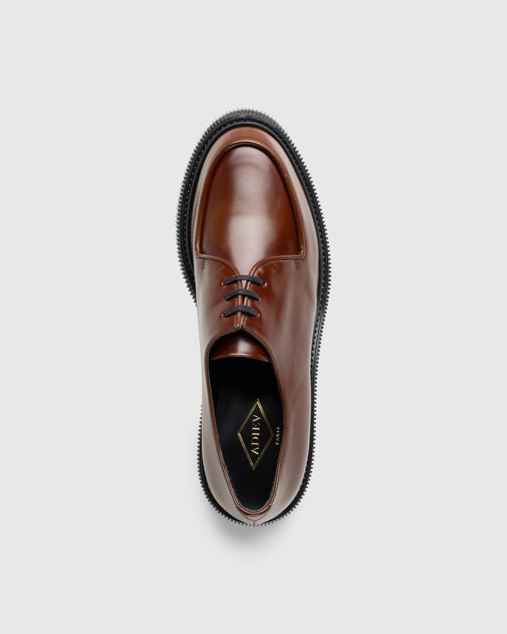 Adieu – Type 124 Gold Brown | Highsnobiety Shop Timeless Brown Lace-up Shoes With Rubber Sole, Wingtip Oxfords With Rubber Heel Cap In Calf Leather, Calf Leather Wingtip Oxfords With Rubber Heel Cap, Office Patent Leather Low-top Lace-up Shoes, Classic Lace-up Leather Shoes With Rubber Heel Cap, Luxury Brown Oxfords With Rubber Sole, Office Oxford Loafers With Rubber Sole, Classic Calf Leather Oxfords With Round Toe, Oxford Loafers With Rubber Sole For Office