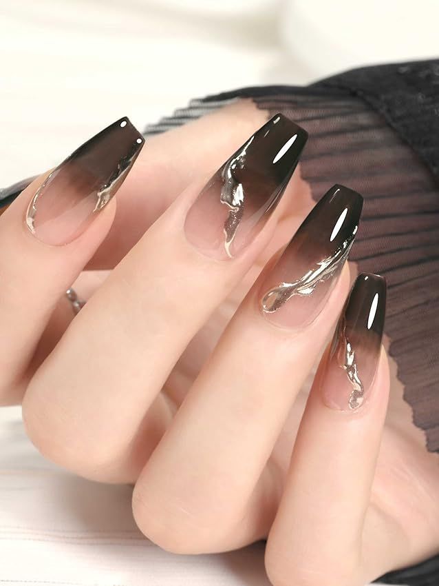 Elegant Nails Dark, Jelly Black Nails, Black Jelly Nails, Jelly Nail, Black Dresses Classy, Jelly Nails, Magical Jewelry, I Love Nails, Nails Inspo