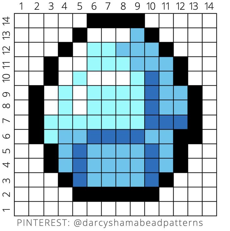 an image of a blue and black square with numbers on the bottom, and two smaller squares