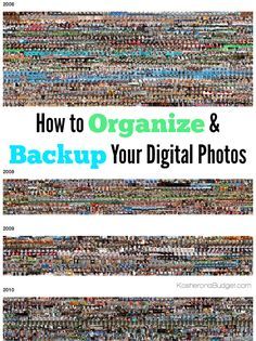 the cover of how to organize and backup your digital photos