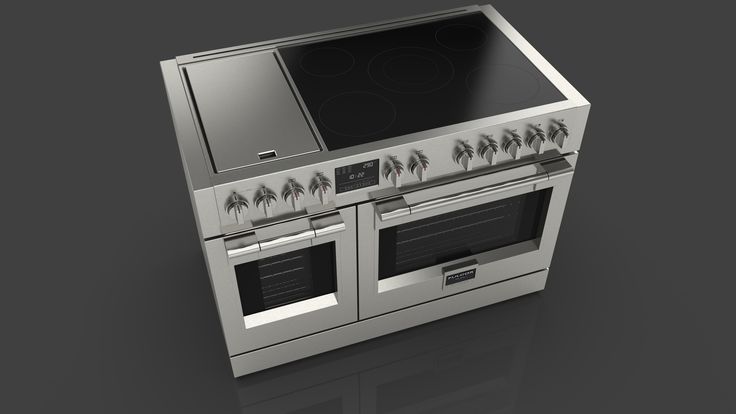 an oven that has been designed to look like it is made out of stainless steel