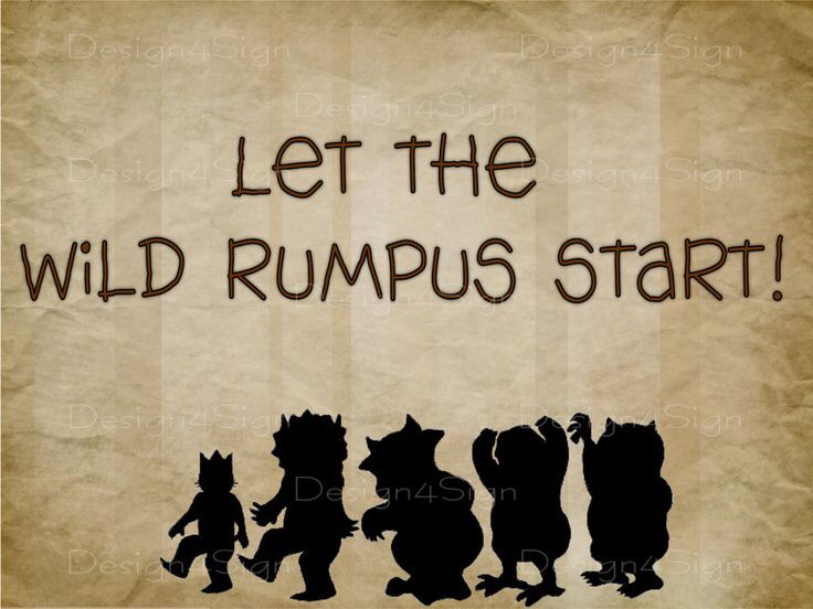 the silhouettes of three little bears with words that say, let the wild rumps start