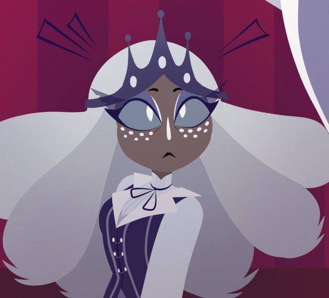 an animated image of a woman wearing a tiara