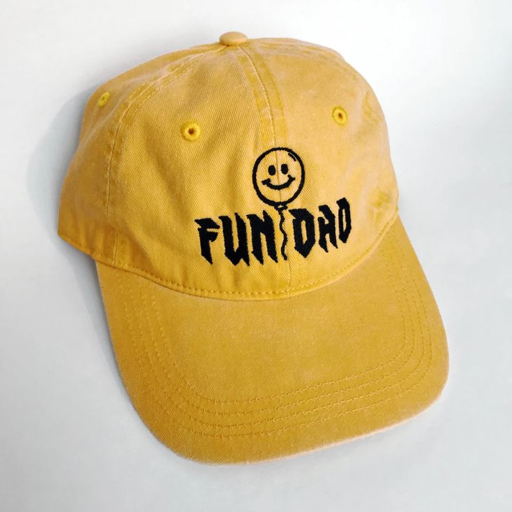 TV DAD - Limited Apparel  Goods Cheap Dad Hat With Curved Bill As Gift, Fun Adjustable Baseball Cap For Streetwear, Yellow Cotton Baseball Cap With Curved Bill, Adjustable Fun Dad Hat For Streetwear, Fun Adjustable Dad Hat For Streetwear, Adjustable Curved Brim Fun Dad Hat, Yellow Cotton Dad Hat, Fun Adjustable Dad Hat, Hip Hop Dad Hat With Adjustable Curved Brim