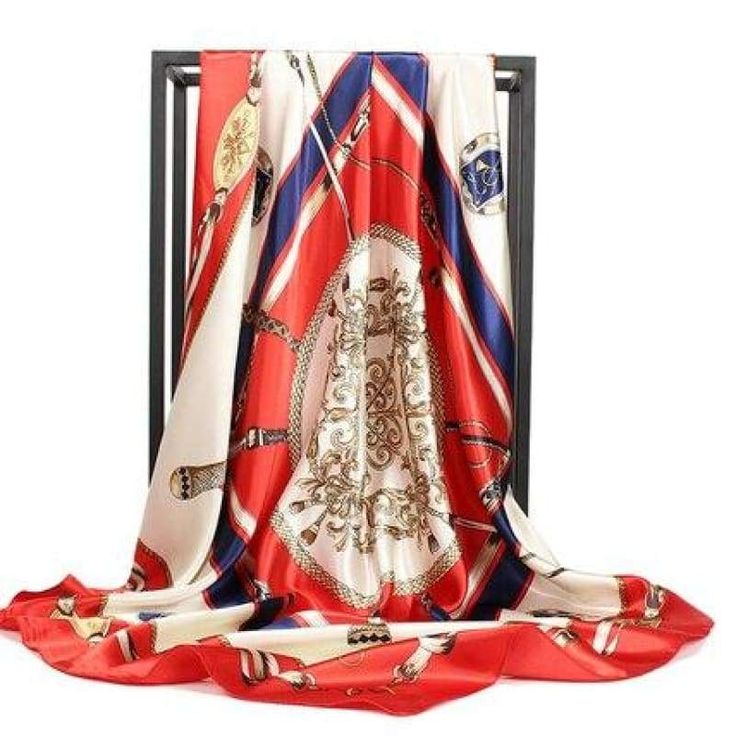 Vintage style red and blue satin square scarf




 This Vintage Satin Scarf is a unique piece that will add a touch of sophistication to your outfit. It will bring a festive touch to all your looks, whether for a casual or dressy style. The intense color and quality of the linen will perfectly match your most colorful or elegant outfits. Thanks to its silky and soft-to-the-touch material, this scarf is the ideal complement to your everyday outfit. Treat yourself to the sophistication of a vintage style with this red and blue square satin scarf!



 Size: 90 cm X 90 cm

 High quality finish

 Free Shipping Summer Shawl, نظارات شمسية, Square Silk Scarf, Retro Brand, Hijab Scarf, Silk Wrap, Mongolia, Fashion Pattern, Neck Scarves